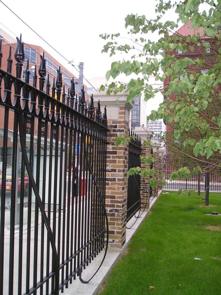 The local history and character of the area was preserved through the restoration and reinstallation of the historic fence.