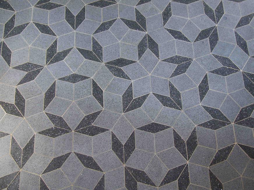 Penrose tiling designed circa 1970. Source: Gravity discovery center